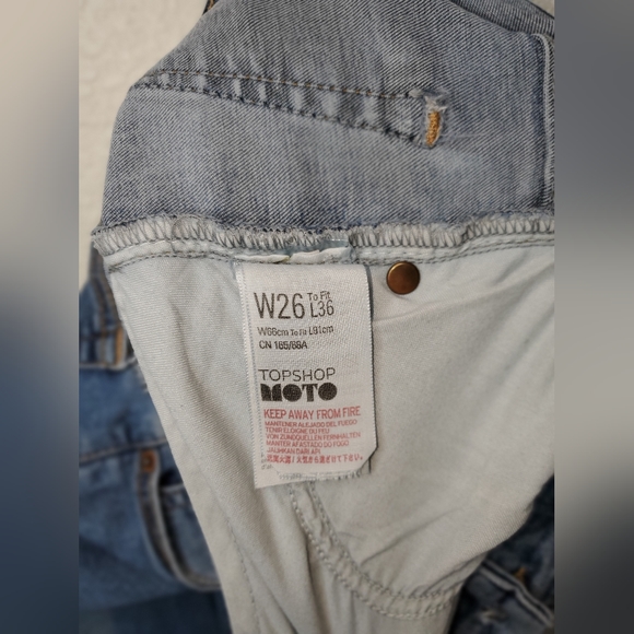 TOPSHOP MOTO JAIME JEANS MID WASH - Picture 10 of 11